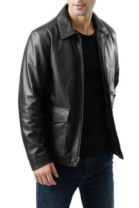 Landing Leathers Men Voyager Indy-Style Goatskin Leather Adventurer Jacket