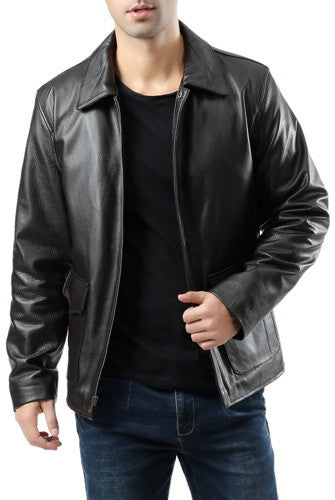 Landing Leathers Men Voyager Indy-Style Goatskin Leather Adventurer Jacket