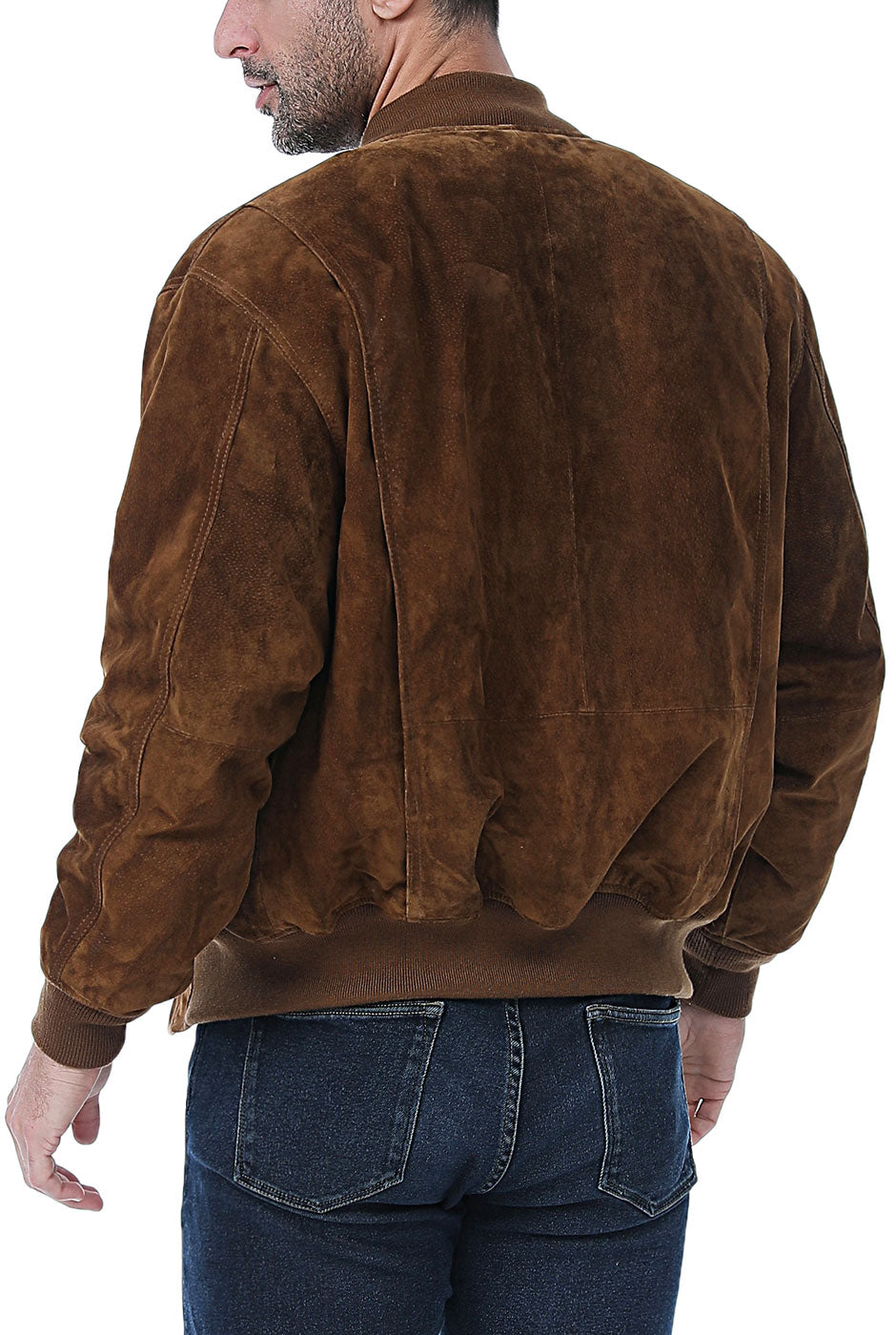 Landing Leathers Men WWII Suede Leather Tanker Jacket