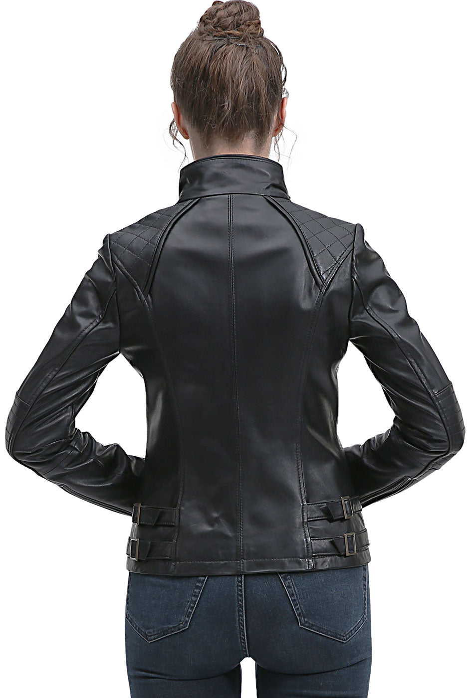 BGSD Women Kate Lambskin Leather Jacket