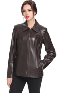 BGSD Women Miranda Lambskin Leather Jacket