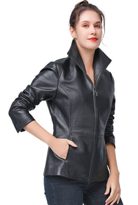 BGSD Women Lyla Lambskin Leather Jacket