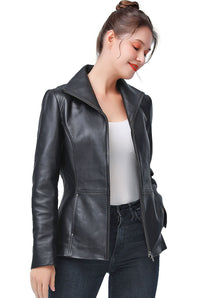 BGSD Women Lyla Lambskin Leather Jacket