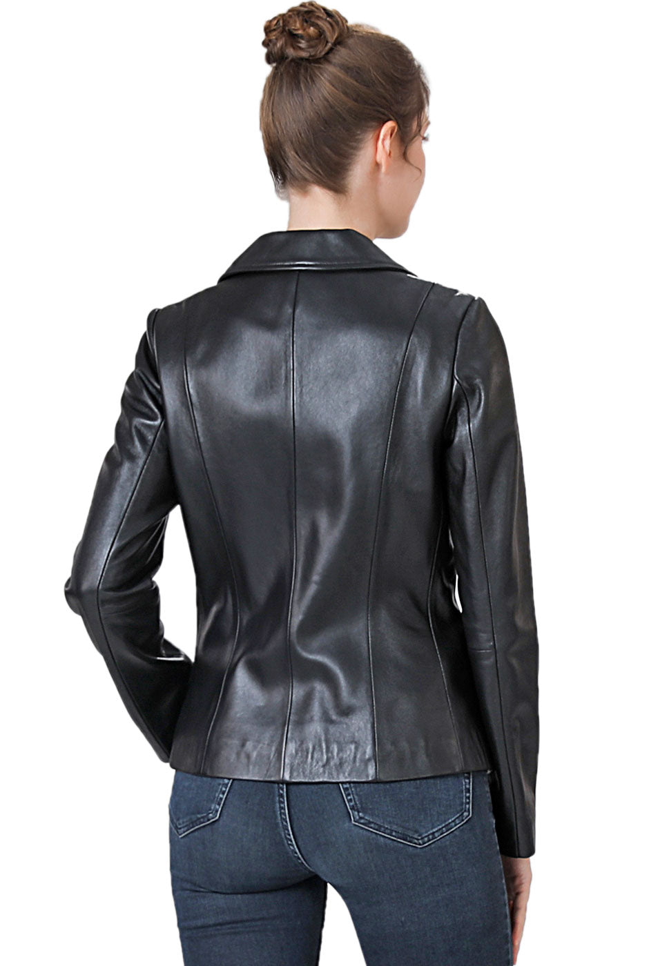 BGSD Women Nala Lambskin Leather Blazer Jacket