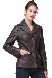 BGSD Women Emma Lambskin Leather Blazer