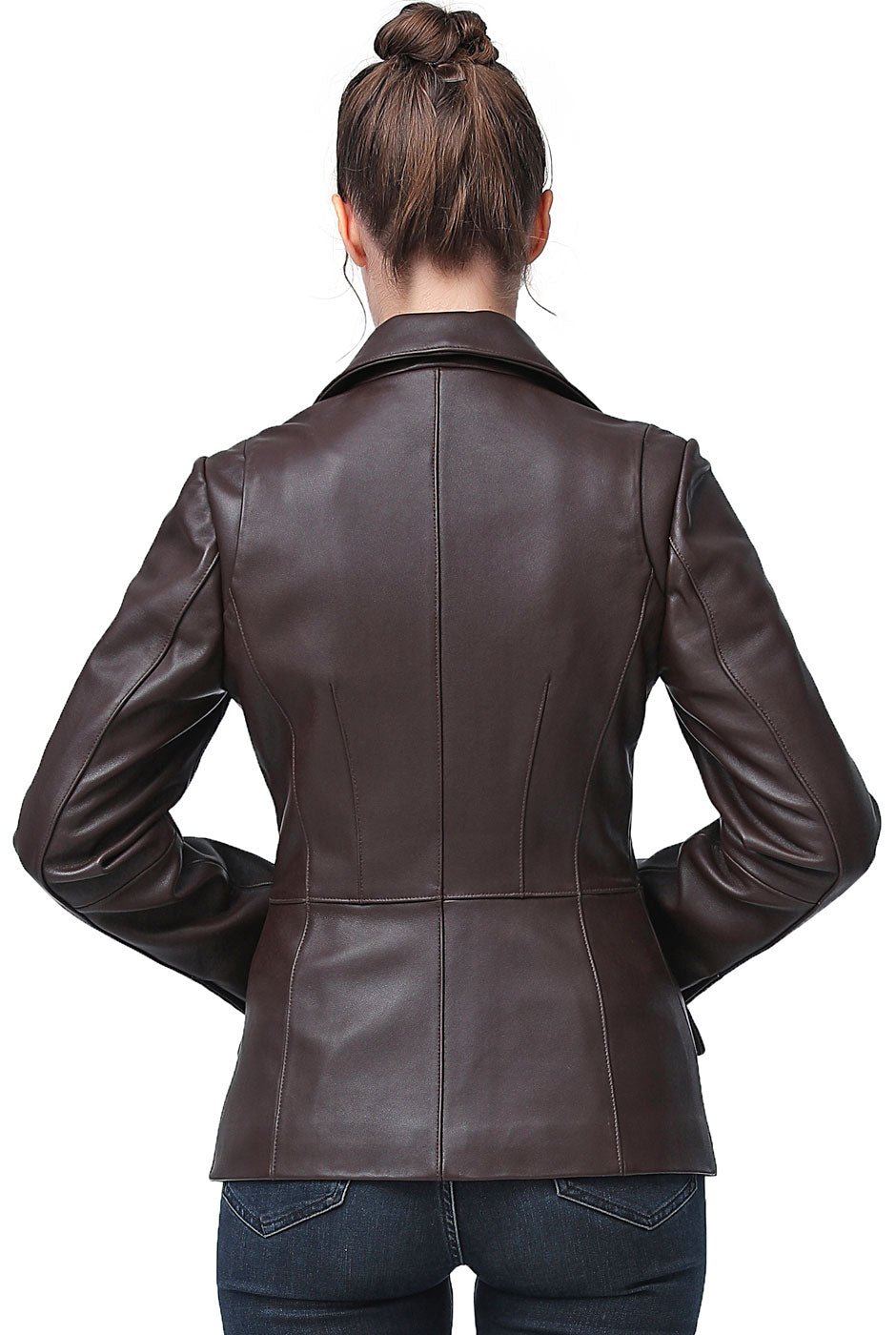 BGSD Women Emma Lambskin Leather Blazer