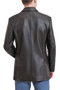 BGSD Men Kai Two-Button Lambskin Leather Blazer