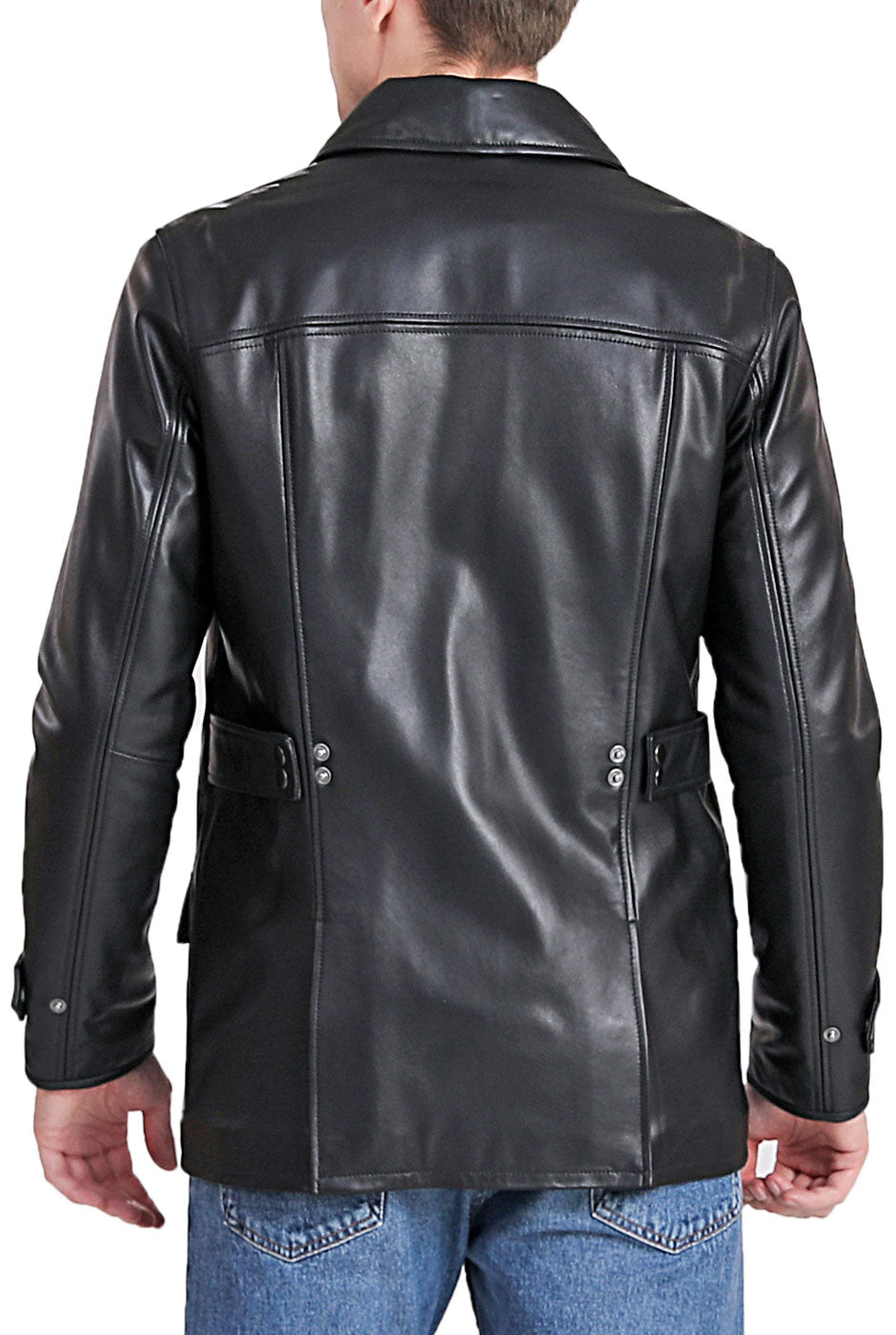 BGSD Men Hunter Lambskin Leather Coat