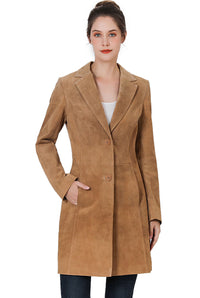 BGSD Women Mary Suede Leather Walker Coat