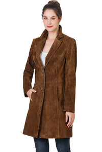 BGSD Women Mary Suede Leather Walker Coat