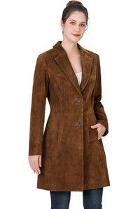 BGSD Women Mary Suede Leather Walker Coat