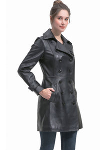 BGSD Women Darcy Lambskin Leather Coat