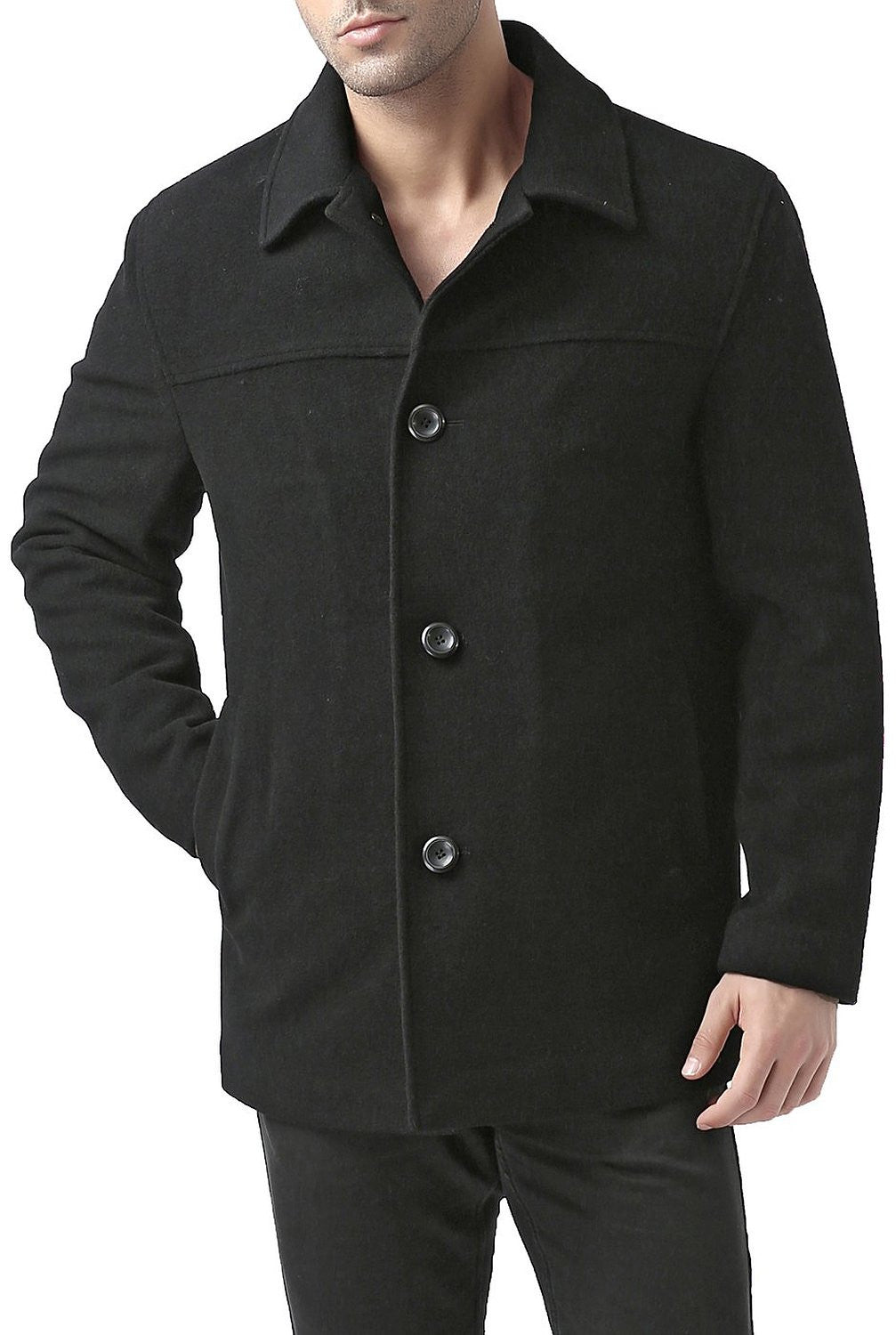 BGSD Men Matthew Wool Blend Car Coat