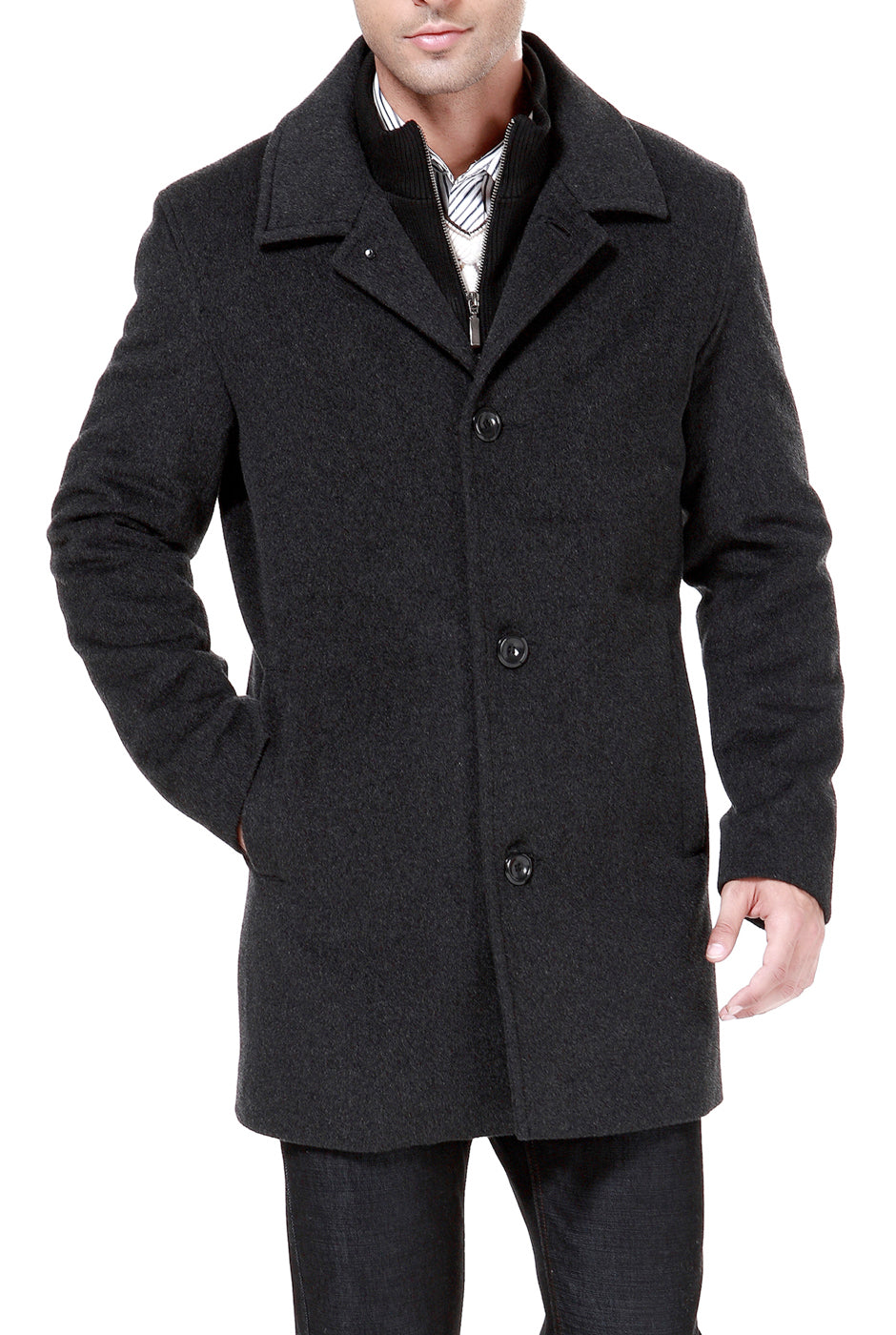 MODERM Men Justin Cashmere & Wool Blend Car Coat