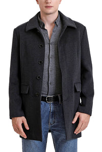 BGSD Men Michael Cashmere Wool Blend Car Coat