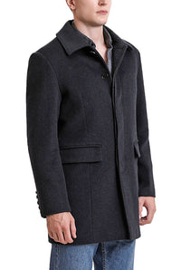 BGSD Men Michael Cashmere Wool Blend Car Coat