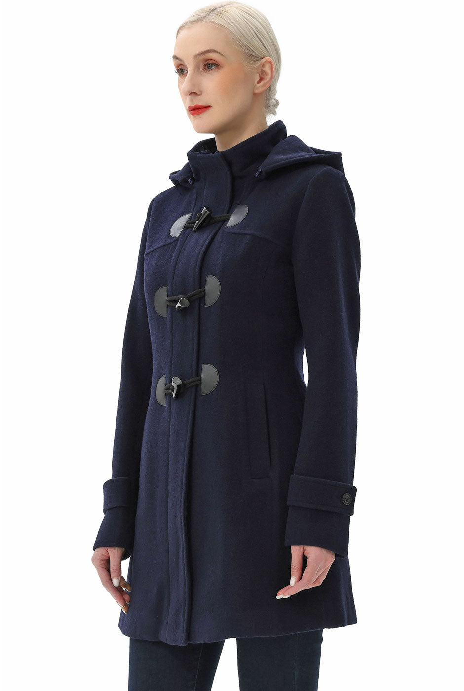 Womens hooded shop duffle coat