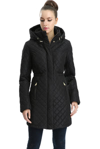 BGSD Women's "Angela" Waterproof Quilted Parka Coat