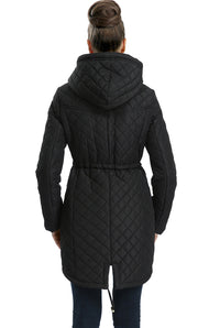 BGSD Women's "Angela" Waterproof Quilted Parka Coat