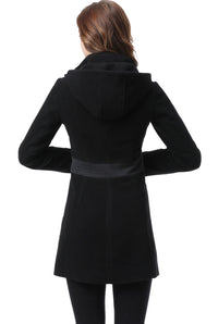 BGSD Women Carrie Wool Color Block Coat