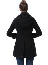 BGSD Women Bao Hooded Wool Coat