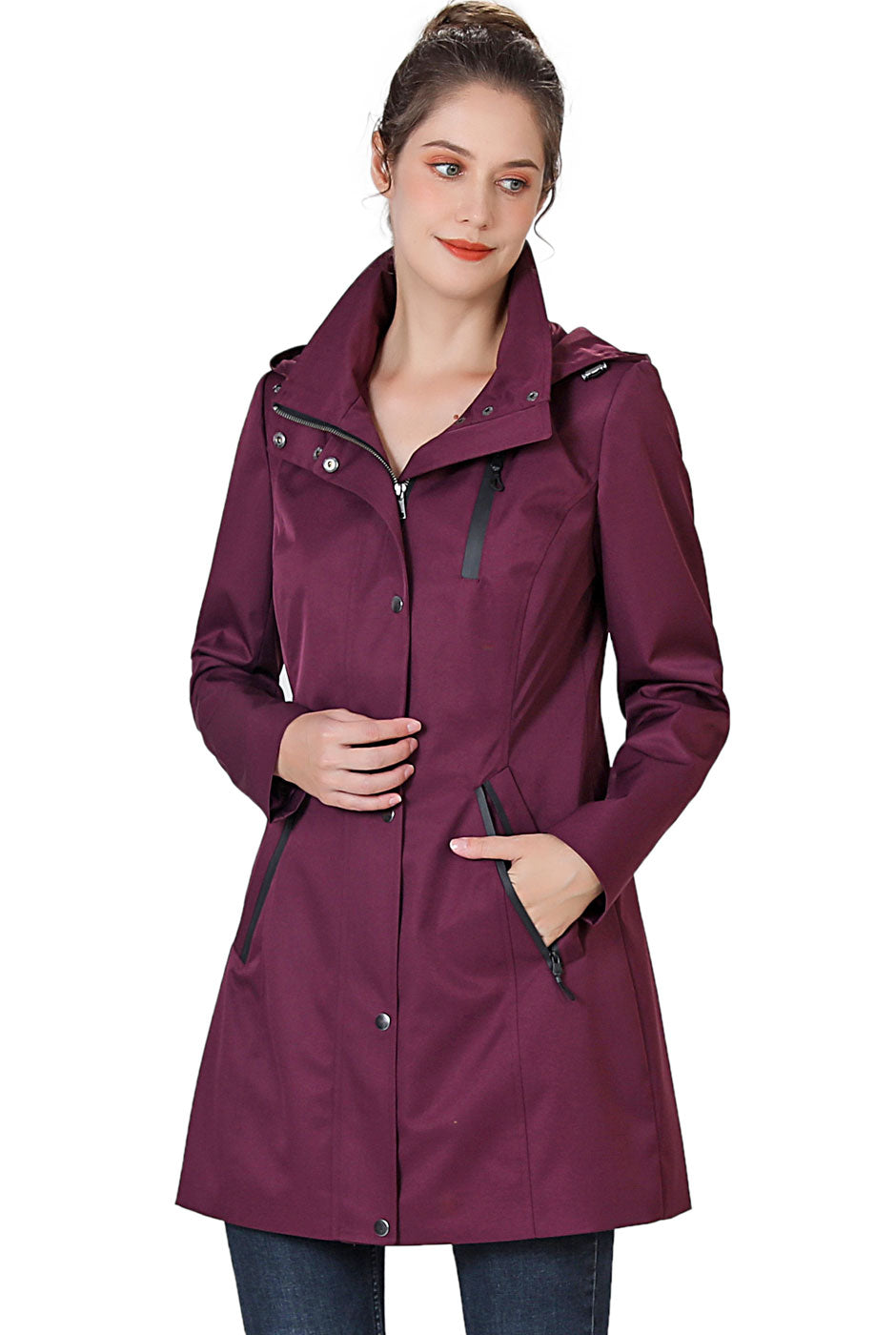 BGSD Women Easton Waterproof Hooded Anorak Jacket