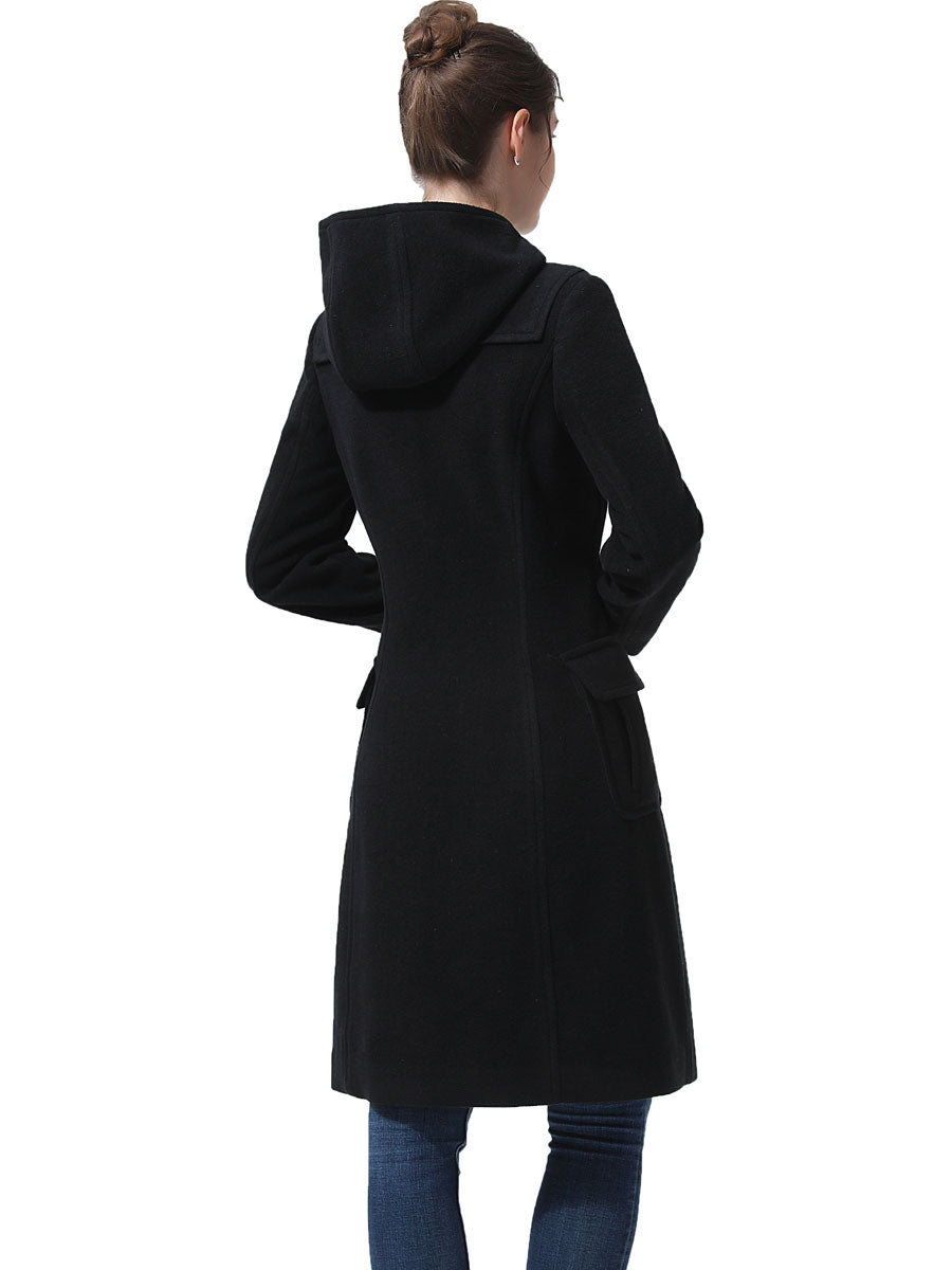 BGSD Women Liv Hooded Toggle Duffle Wool Coat – Luxury Lane