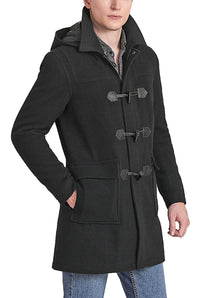 Landing Leathers Men Mason Wool Blend Duffle Toggle Coat