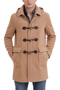 Landing Leathers Men Mason Wool Blend Duffle Toggle Coat