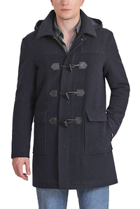 Landing Leathers Men Mason Wool Blend Duffle Toggle Coat