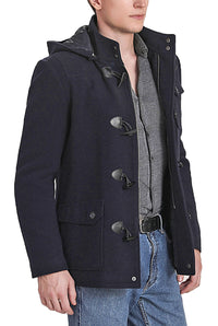 Landing Leathers Men Hank Wool Short Duffle Toggle Coat