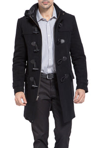 BGSD Men Benjamin Wool Blend Classic Duffle Coat