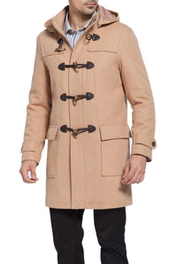 BGSD Men Benjamin Wool Blend Classic Duffle Coat