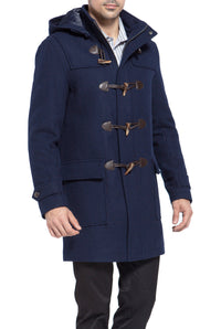 BGSD Men Benjamin Wool Blend Classic Duffle Coat