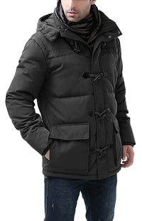 BGSD Men's "Connor" Hooded Waterproof Toggle Down Parka Coat