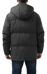 BGSD Men's "Connor" Hooded Waterproof Toggle Down Parka Coat