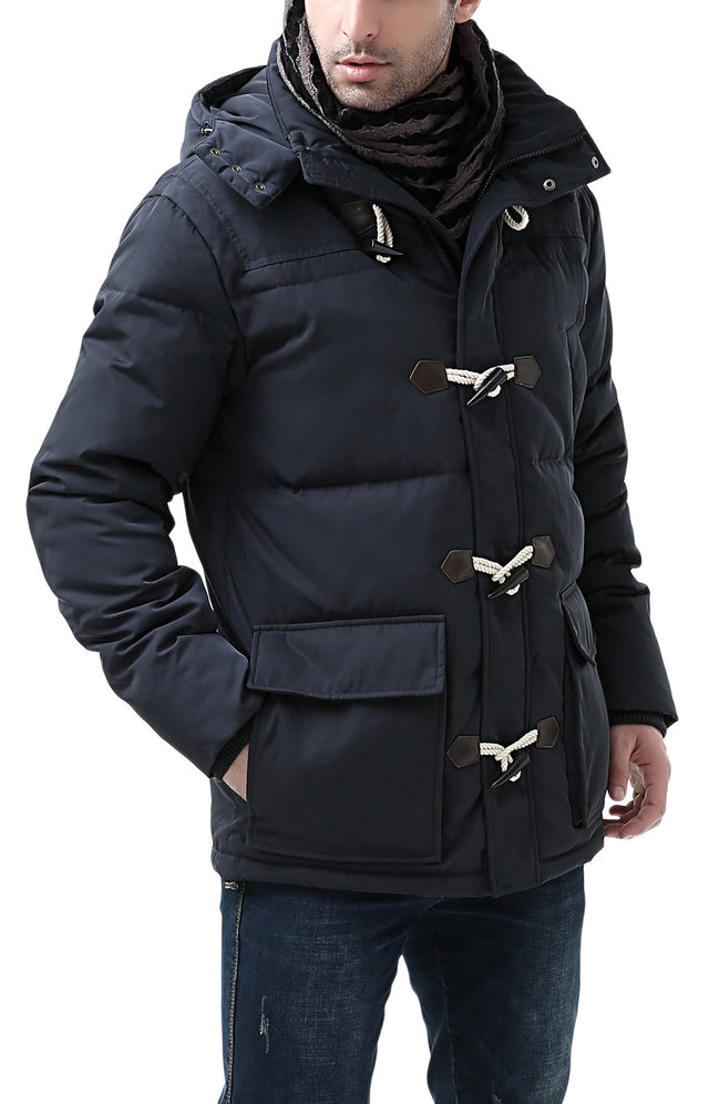 BGSD Men's "Connor" Hooded Waterproof Toggle Down Parka Coat