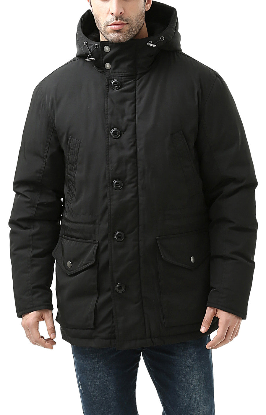 BGSD Men's "Tommy" Hooded Waterproof Down Parka Coat