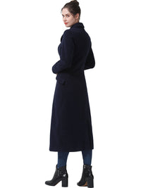 BGSD Women Fay Full Length Long Wool Pea Coat