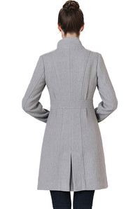 BGSD Women Kya Asymmetrical Button Front Walker Coat