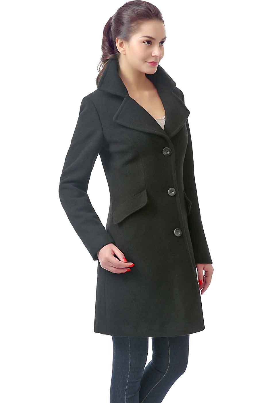 BGSD Women Sasha Wool Walking Coat