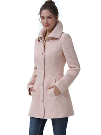 BGSD Women Ana Boucle Wool Walking Coat