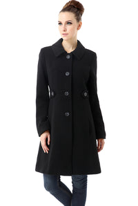 BGSD Women Heather Wool Walking Coat