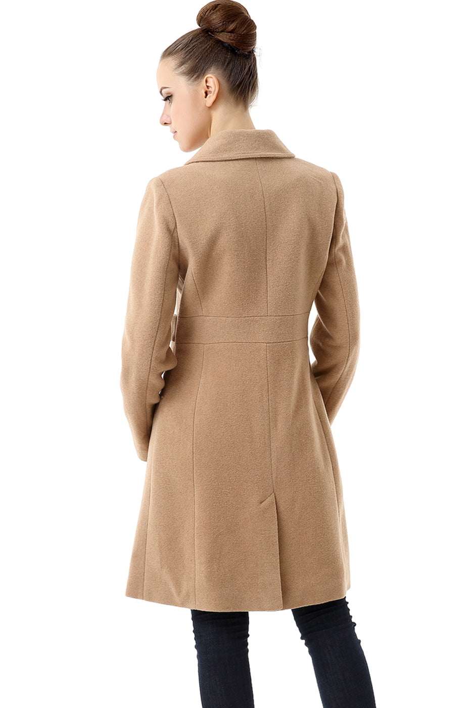 BGSD Women Heather Wool Walking Coat