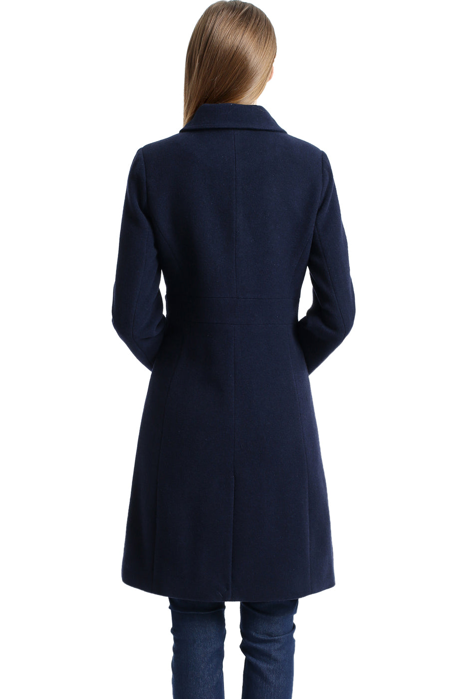 BGSD Women Heather Wool Walking Coat