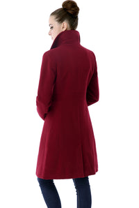 BGSD Women Heather Wool Walking Coat