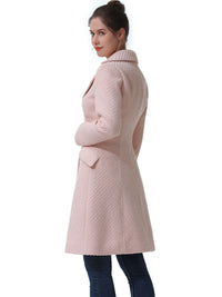 BGSD Women Ann Fit & Flare Boucle Wool Coat