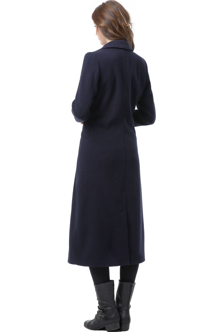 BGSD Women Vivian Double Breasted Wool Long Coat