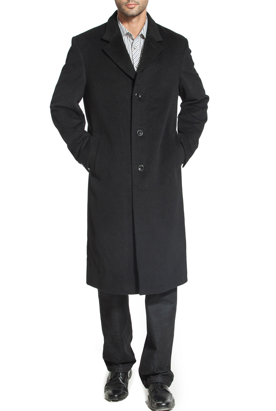 BGSD Men Henry Cashmere & Wool Blend Long Walking Coat