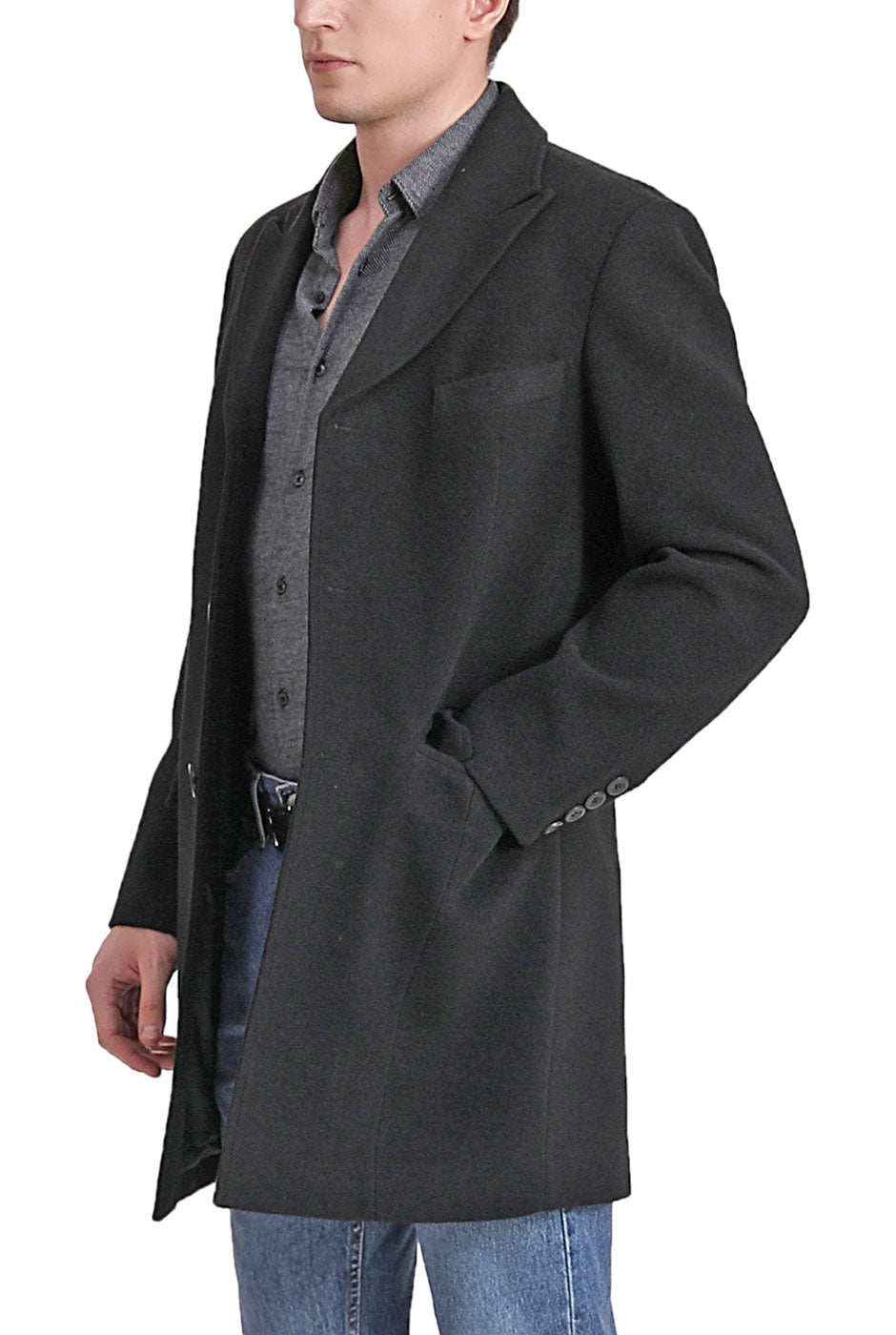 BGSD Men Marc Wool Blend Walker Coat